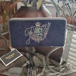 Juicy Couture Zip Around Wallet Bling